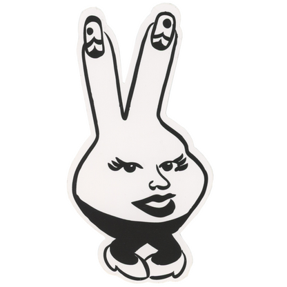 A NY Thing Peace Sign Woman Sticker