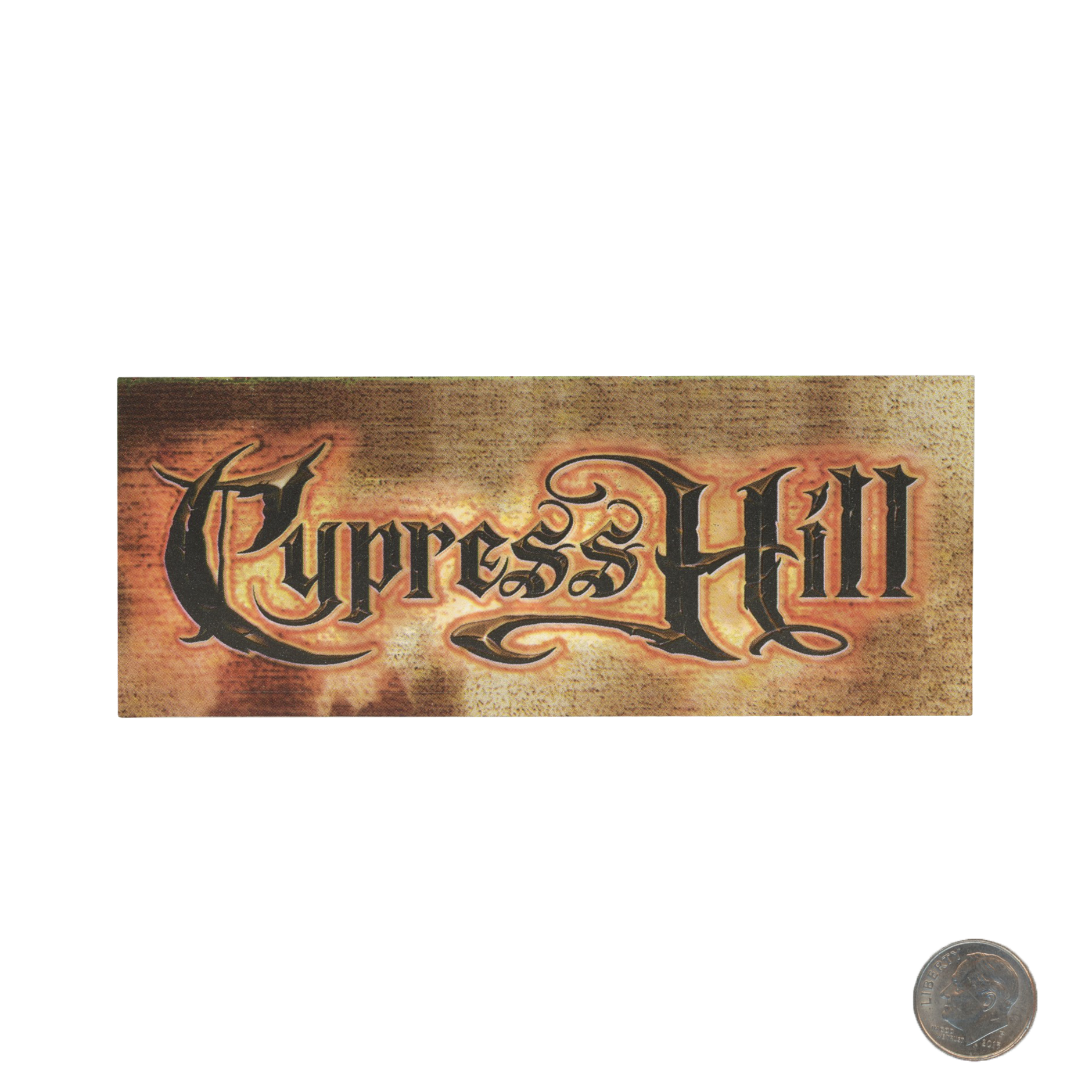 Cypress Hill Logo Sticker with dime