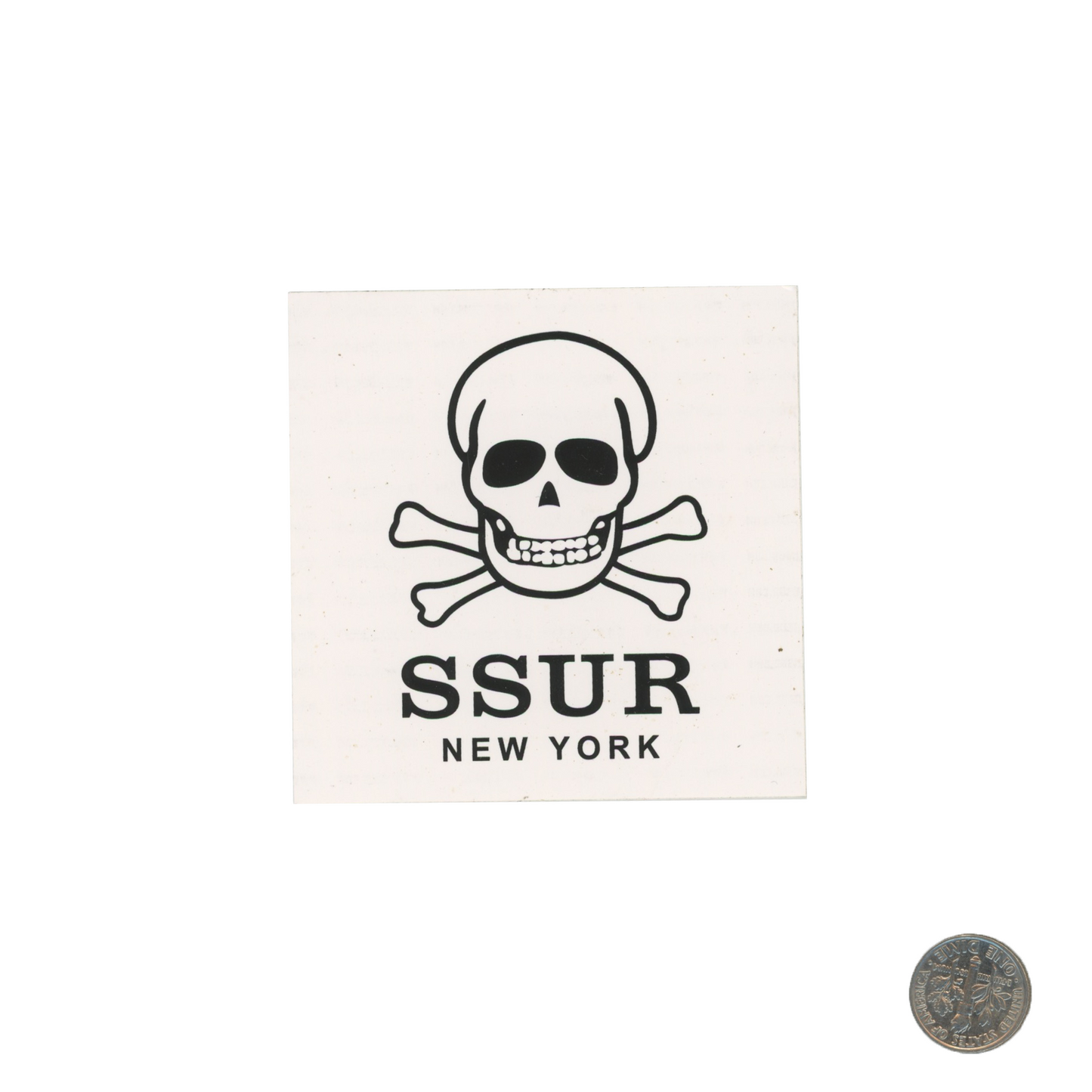 SSUR New York Skull and Crossbones Sticker