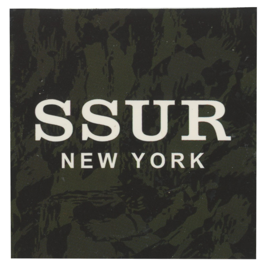 SSUR New York Camo Logo Sticker