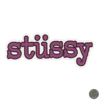Stussy Classic Logo Purple Sticker