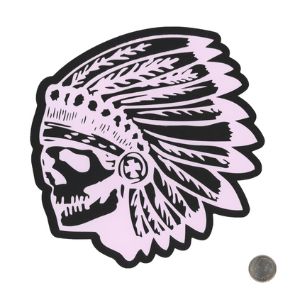 Travis Scott x Nike SB x Cactus Jack Skull W/ Feather Head Dress Sticker
