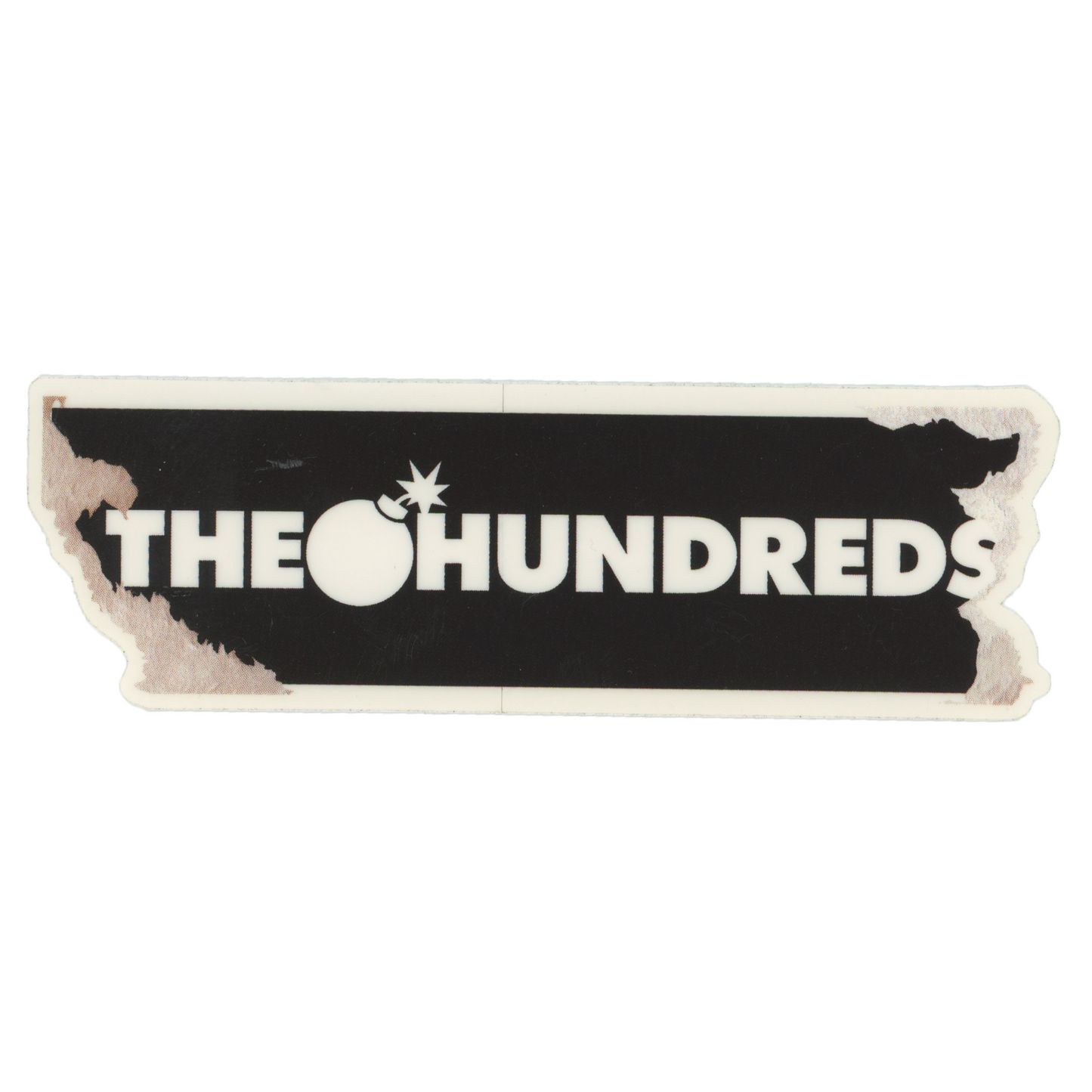 The Hundreds Half-Torn Logo Sticker