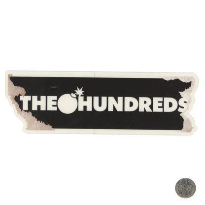 The Hundreds Half-Torn Logo Sticker