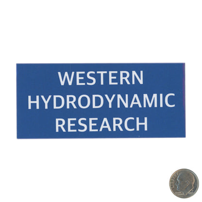 Western Hydrodynamic Research Blue Sticker