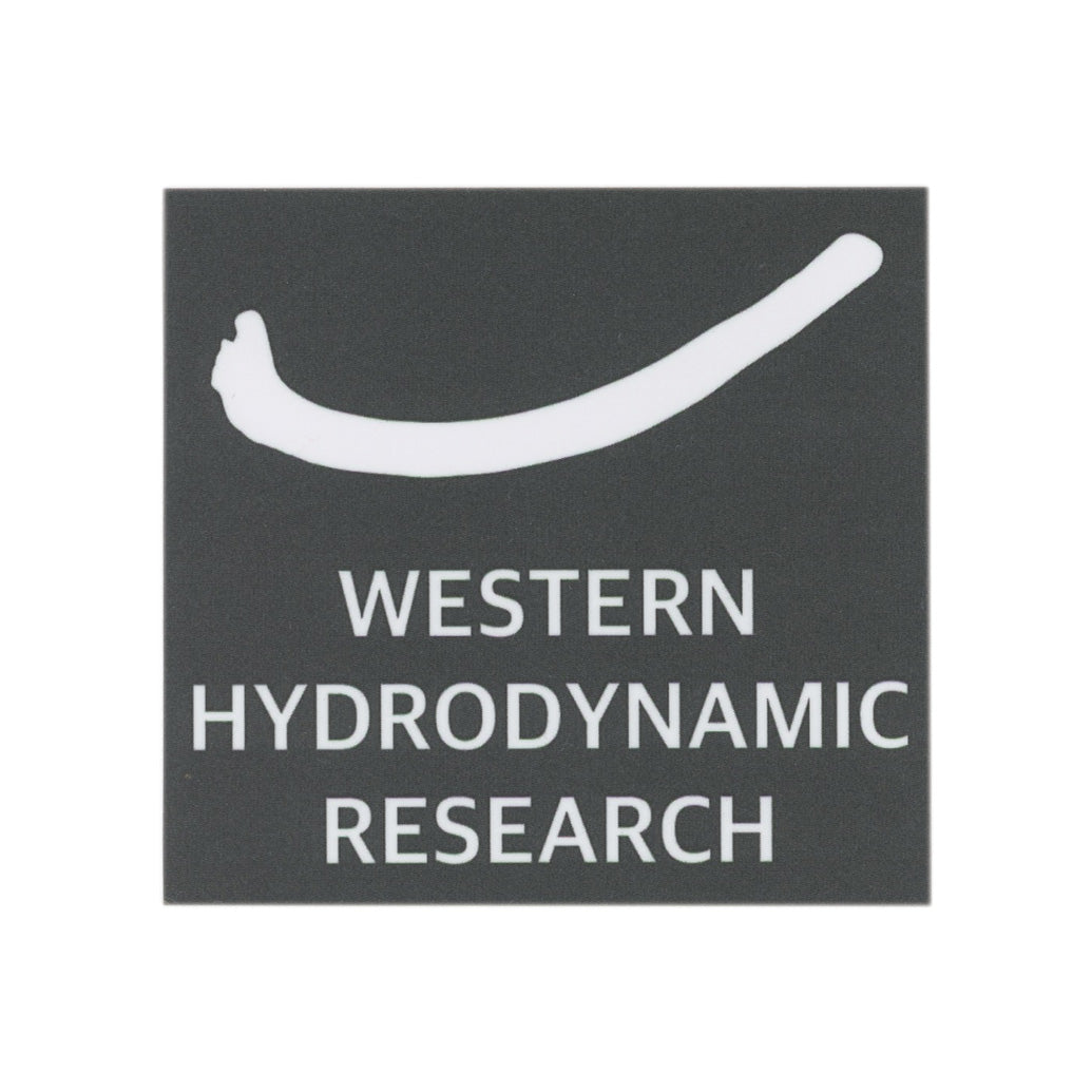 Western Hydrodynamic Research Grey Sticker
