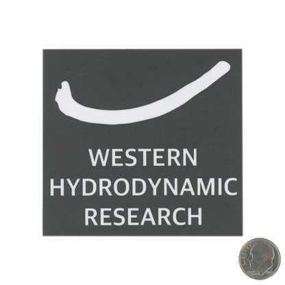 Western Hydrodynamic Research Grey Sticker