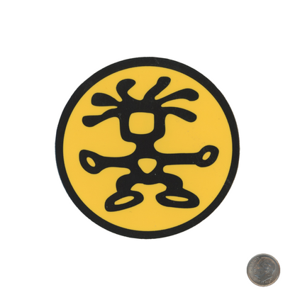 Crumpler Logo Sticker with dime